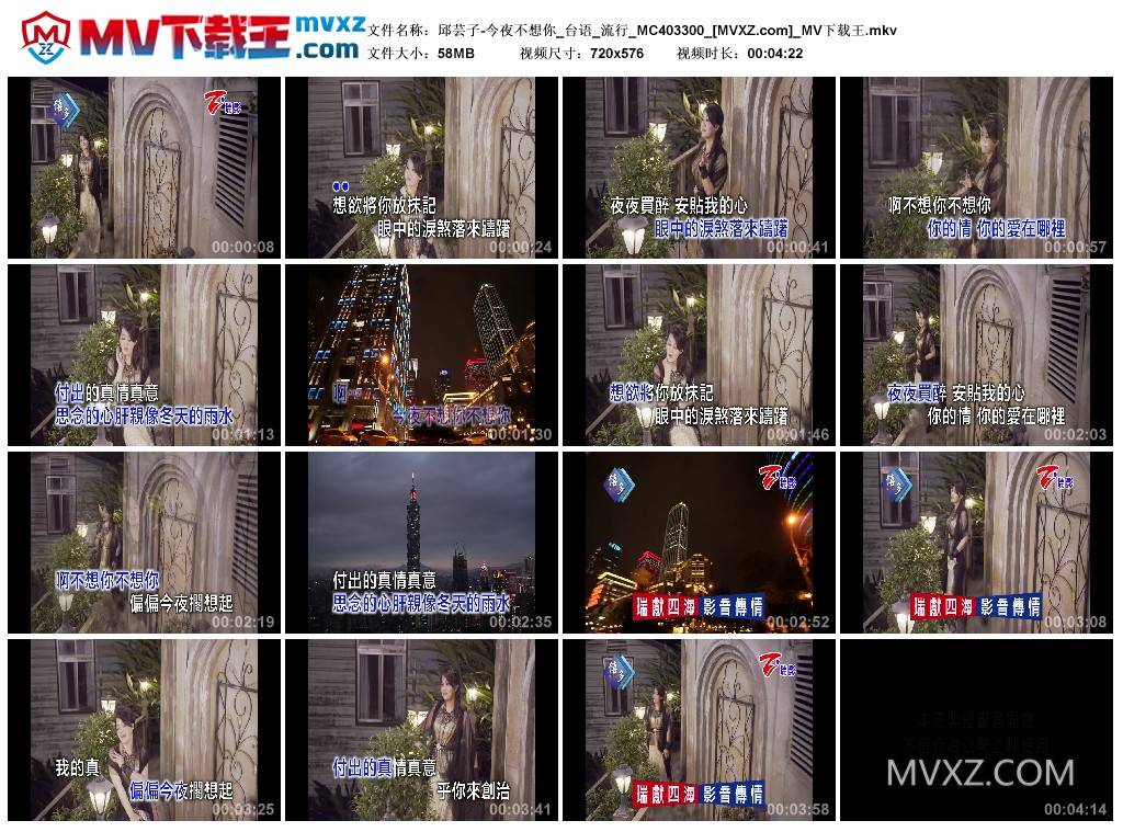 邱芸子-今夜不想你_台语_流行_MC403300